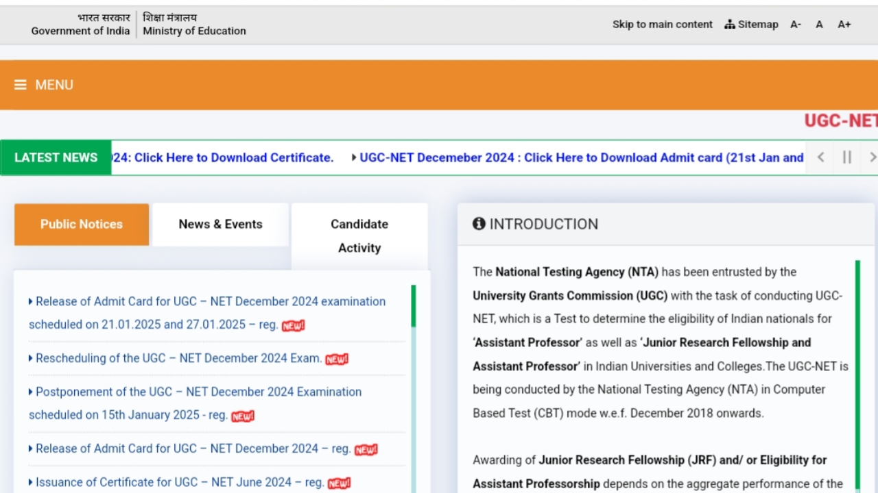 UGC NET Result Date 2025: यूजीसी नेट का रिजल्ट तिथि जारी हुआ, यहां से चेक करें